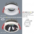Đèn Led Âm Trần 1 Màu 7W Góc Chiếu 36 Độ AFC 665