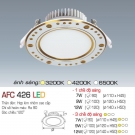 Đèn Led Âm Trần 1 Màu 9W AFC 426