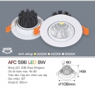 Đèn Led Âm Trần 1 Màu Xoay Góc 9W AFC 596