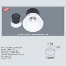 Đèn Led Âm Trần 10W 1 Màu Góc Chiếu 36 Độ AFC 725