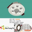 Đèn LED Âm Trần 10W EU-LA651 Ø75