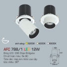 Đèn LED Âm Trần 12W 1 Màu Xoay Góc AFC 788-1