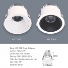Đèn Led Âm Trần 12W 3 Màu Góc Chiếu 55 Độ AFC 736