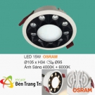 Đèn LED Âm Trần 15W EU-LA657 Ø95