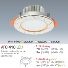 Đèn Led Âm Trần 3 Chế Độ Ánh Sáng 12W AFC 418
