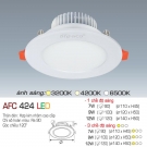 Đèn Led Âm Trần 3 Chế Độ Ánh Sáng 7W AFC 424