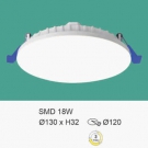 Đèn LED Âm Trần 3 Màu 15W EU-LA648 Ø120