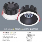 Đèn Led Âm Trần 9W 1 Màu Góc Chiếu 50 Độ AFC 598
