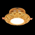 Đèn LED Âm Trần Bằng Đồng Mạ Vàng Tân Cổ Điển 12W UAD200
