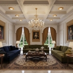 Đèn LED Âm Trần Bằng Đồng Mạ Vàng Tân Cổ Điển 12W UAD200