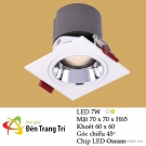 Đèn LED Âm Trần Chiếu Điểm Góc 45 độ 7W UAT156