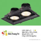 Đèn LED Âm Trần Chiếu Điểm Xoay Góc 24 độ 20W UAT101