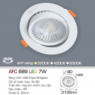 Đèn Led Âm Trần Chỉnh Hướng 7W AFC 689