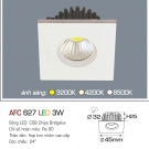 Đèn LED Âm Trần Gắn Tủ 3W AFC 627