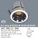 Đèn LED Âm Trần Góc Chiếu 36 độ 1 Màu 5W AFC 765