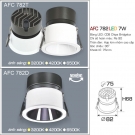 Đèn LED Âm Trần Góc Chiếu 36 độ 1 Màu 7W AFC 782