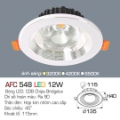 Đèn LED âm trần góc chiếu 45 độ 3 màu 12W