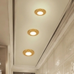 Đèn LED Âm Trần Bằng Đồng Mạ Vàng Tân Cổ Điển 12W UAD200