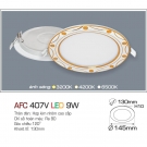 Đèn LED Âm Trần Hoa Văn Siêu Mỏng AFC 407V 9W