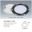 Đèn LED Âm Trần Siêu Mỏng 1 Màu AFC 404D 8W