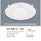 Đèn LED âm trần 12W 3 màu Anfaco Lighting