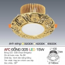 đèn led âm trần tân cổ điển AFC 005, đèn led âm trần cao cấp, đèn âm trần tân cổ điển