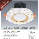 đèn âm trần puly 12W AFC 08, đèn âm trần tân cổ điển AFC 08, đèn trang trí trần nhà, đèn led âm trần cổ điển