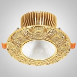 Đèn LED Âm Trần Tân Cổ Điển 3 Màu 12W AFC Đồng 005 Ø85