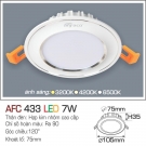 Đèn LED Âm Trần Thạch Cao 1 Màu 7W AFC 433