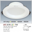 Đèn LED Âm Trần Thạch Cao 1 Màu 7W AFC 676
