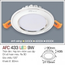 Đèn LED Âm Trần Thạch Cao 1 Màu 9W AFC 433