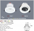 Đèn Led Âm Trần Xoay Góc 12W 3 Màu AFC 745