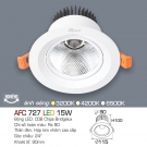 Đèn Led Âm Trần Xoay Góc Chiếu Điểm 15W AFC 727
