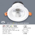 Đèn Led Âm Trần Xoay Góc Chiếu Điểm 18W AFC 727