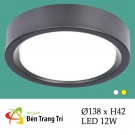 Đèn LED Gắn Nổi 12W ULT83 Ø138