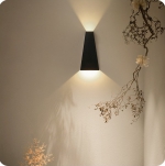 Đèn LED Hắt Tường Trong Nhà KH-VK2250 Đen Φ100