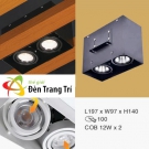 Đèn Lon Đôi Nổi-Âm Spotlight LED 24W EU-LNA154