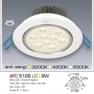 Đèn Mắt Ếch Led Góc Chiếu 30 độ 9W AFC 512B
