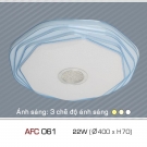 Đèn ốp trần acrylic LED 22W 3 màu AFC061 