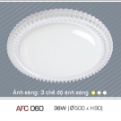 Đèn LED ốp trần acrylic đổi 3 màu hiện đại afc 060