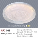 Đèn Ốp Trần Acrylic LED 36W 3 Màu AFC 068