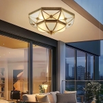 Đèn Trang Trí Ốp Trần Đồng NA-MD7005-4 Ø450