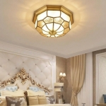 Đèn Trang Trí Ốp Trần Đồng Cổ Điển NA-MD7145 Φ350