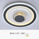 Đèn LED Ốp Trần Phòng Ngủ EU-BT109 Ø240