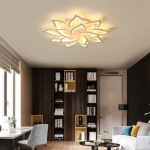 Đèn Ốp Trần Hoa Sen Trang Trí Phòng Khách MO977 Ø900