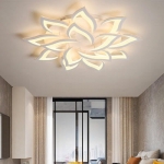 Đèn Ốp Trần Hoa Sen Trang Trí Phòng Khách MO977 Ø900