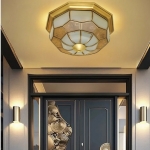 Đèn Trang Trí Ốp Trần Đồng Cổ Điển NA-MD7145 Φ350