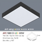 Đèn LED vuông gắn nổi ban công, hành lang AFC580D