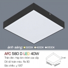 Bóng đèn LED vuông ốp trần 40W