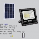 Đèn Pha LED Năng Lượng Mặt Trời 100W EU-SOLAR02